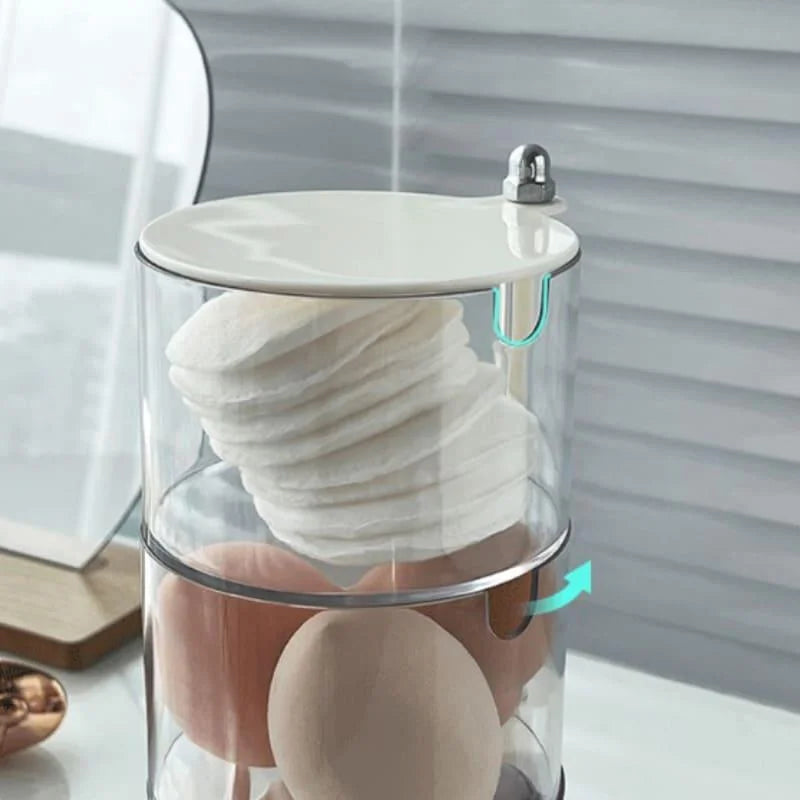 Organizador de Maquiagem Porta Esponja com Design Empilhável e Moderno Lenogue