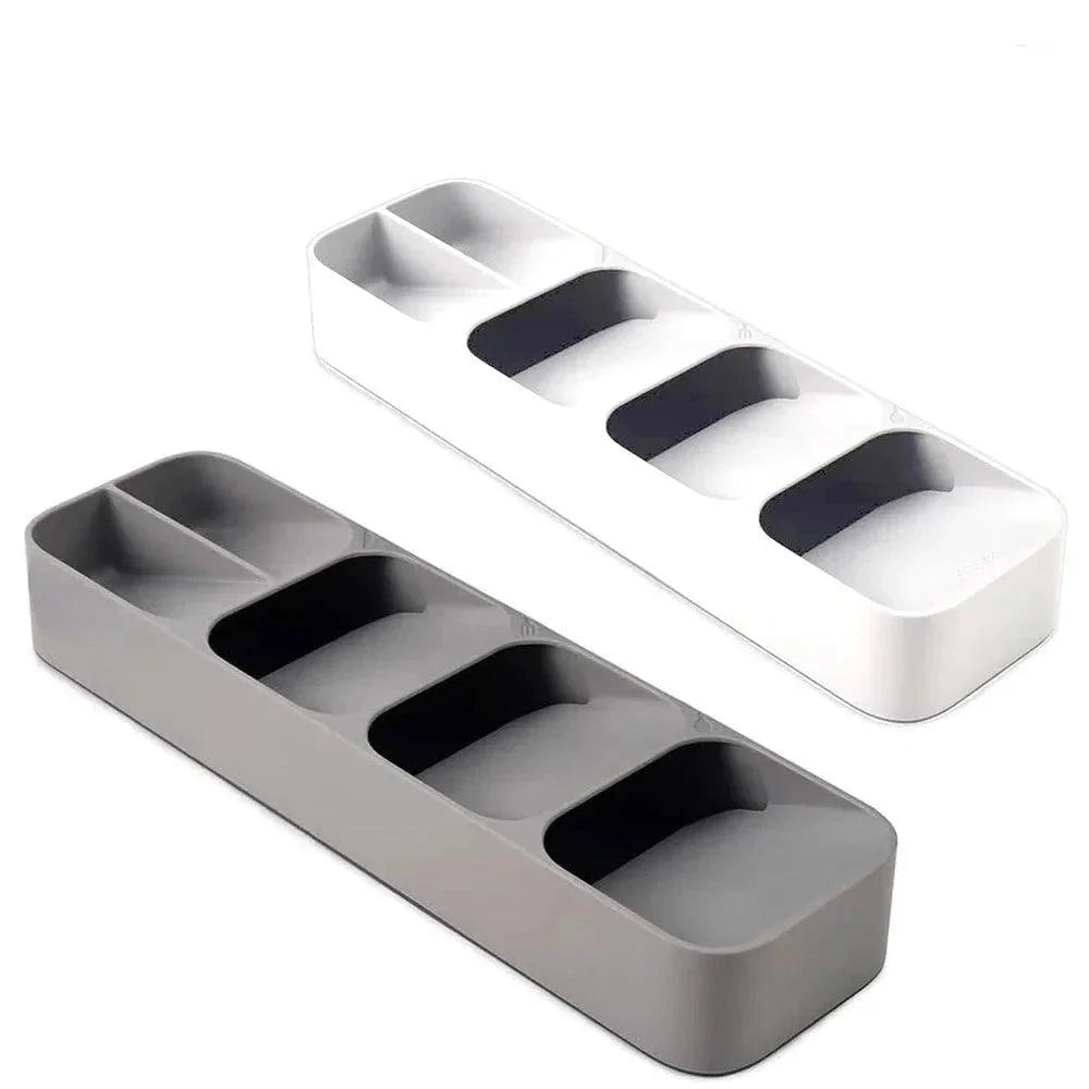 Organizador de Talheres com Compartimentos para Gaveta Cozinha Lenogue Mix - 2 Peças