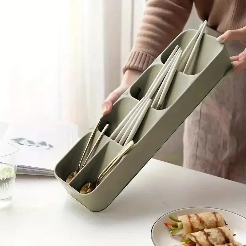 Organizador de Talheres com Compartimentos para Gaveta Cozinha Lenogue