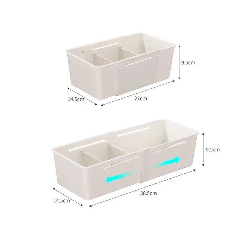 Organizador Multiuso Retrátil para Gaveta Cozinha e Escritório Lenogue