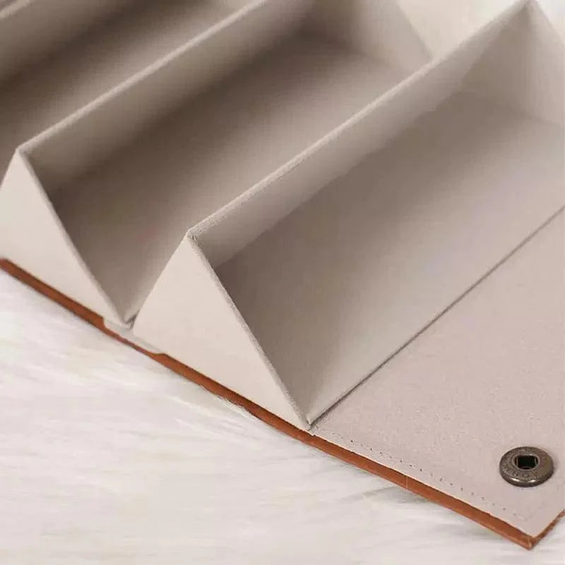 Organizador Porta óculos com 6 Divisórias e Interior Acolchoado Lenogue