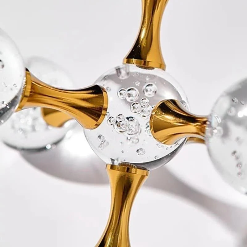 Ornamento de Cristal Molecular para Decoração Mesa Lenogue