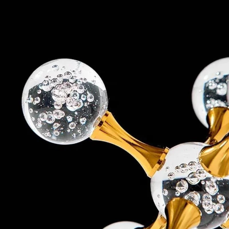 Ornamento de Cristal Molecular para Decoração Mesa Lenogue