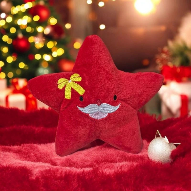 Pelúcia Bordada Natalina Belle Satin Lenogue Estrela de Natal