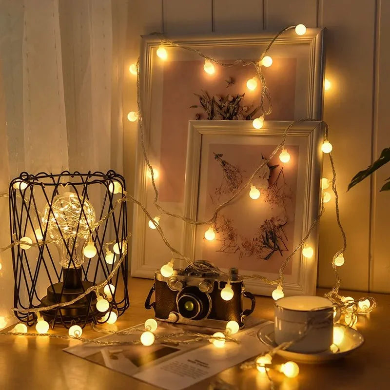 Pisca Estrela Led Decorativo para Natal Recarregável Lenogue Amarelo / 1.5 Metros (10 Leds)