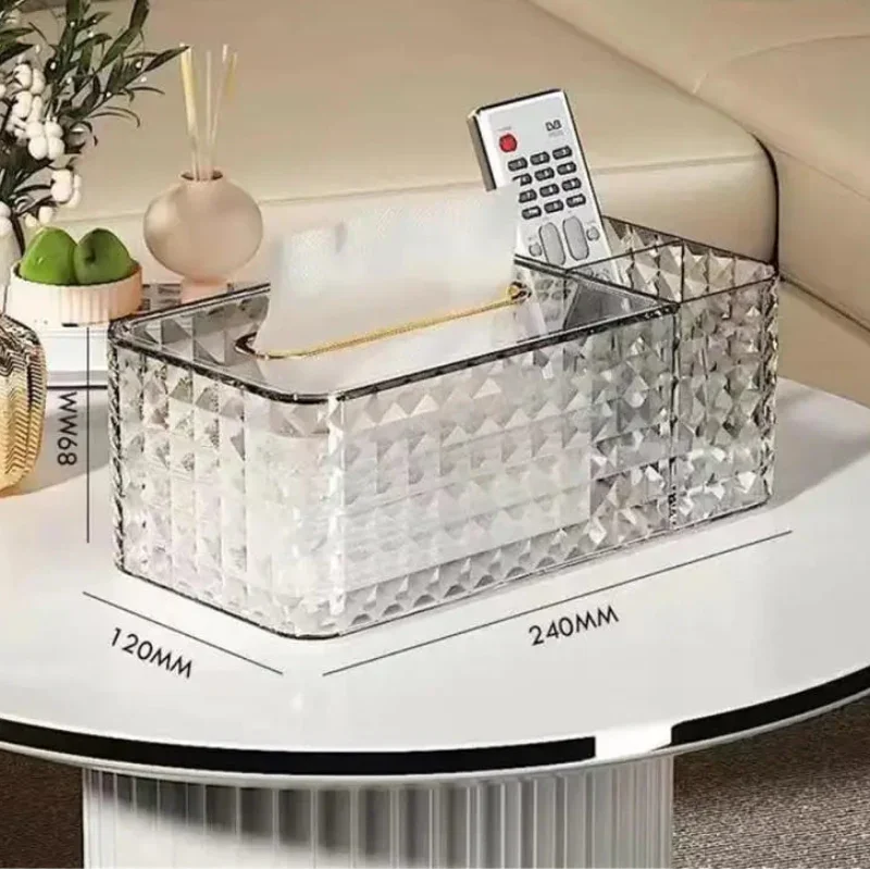 Porta Lenços com Mola Interna e Borda Dourada Lenogue