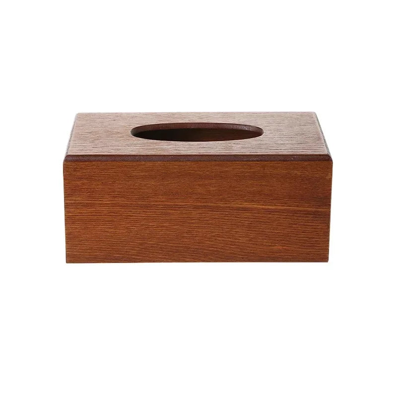 Porta Lenços de Madeira Estilo Nórdico Luxuoso para Sala Lenogue