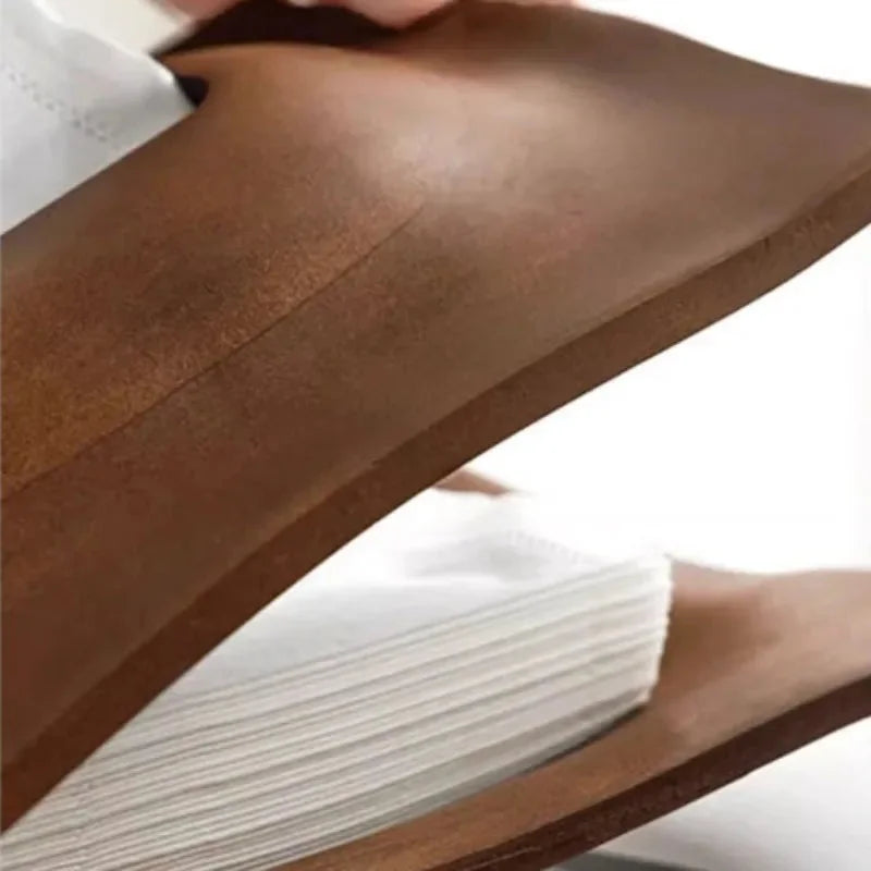 Porta Lenços de Mesa em Madeira Nogueira Estilo Escandinavo Lenogue