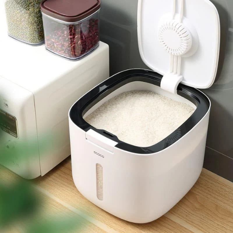 Porta Mantimentos Recipiente com Tampa Automática Lenogue