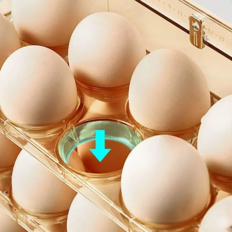 Porta Ovos para Geladeira com 3 Andares 34 Compartimentos Lenogue