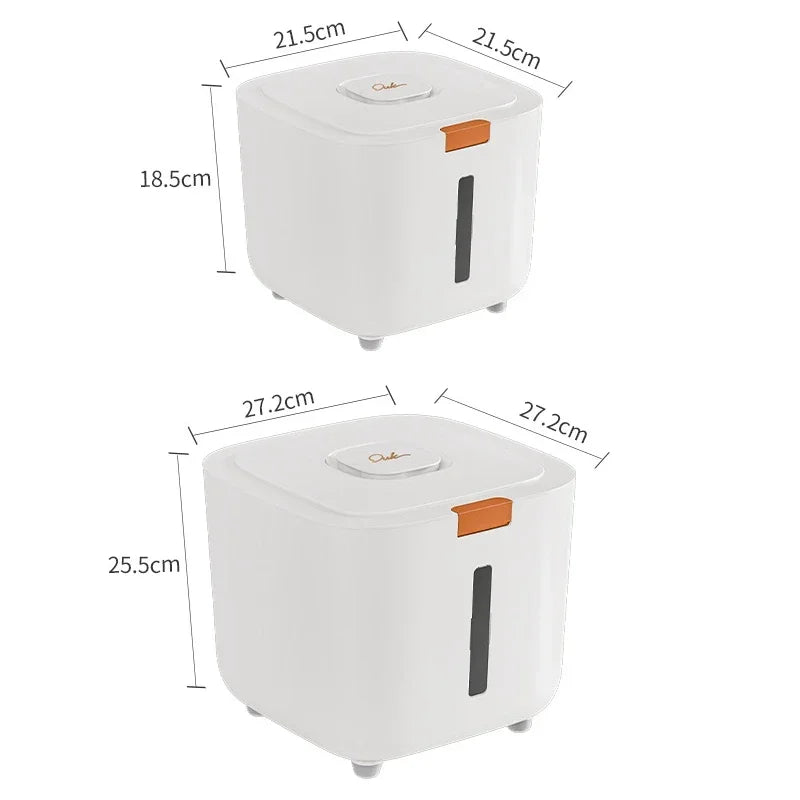 Pote Hermético Branco para Arroz Vedado Antimofo Antinsetos Lenogue