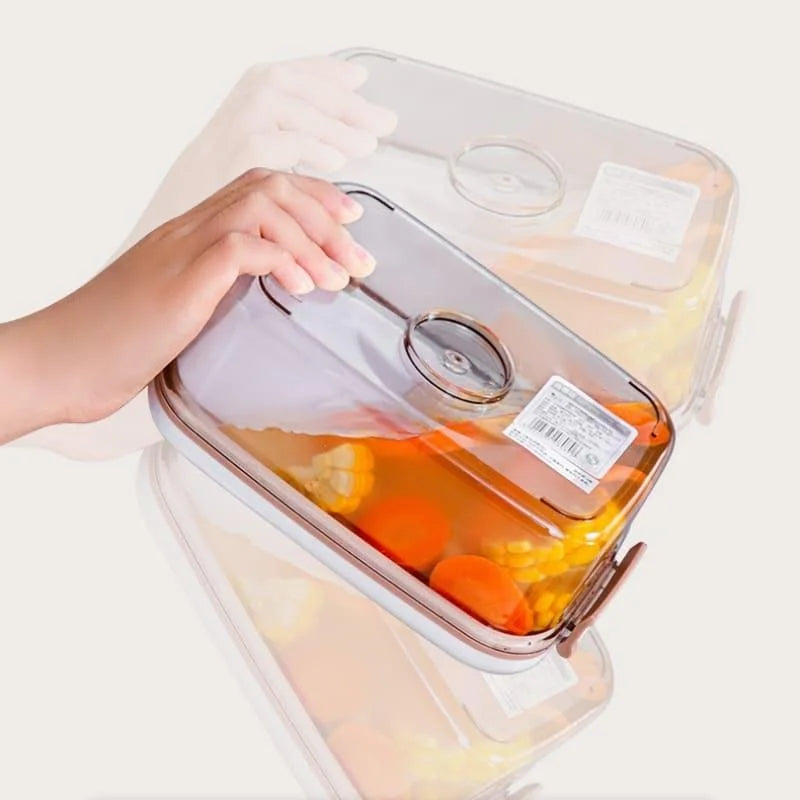 Pote Hermético com Tampa e Selador a Vácuo para Alimentos Lenogue