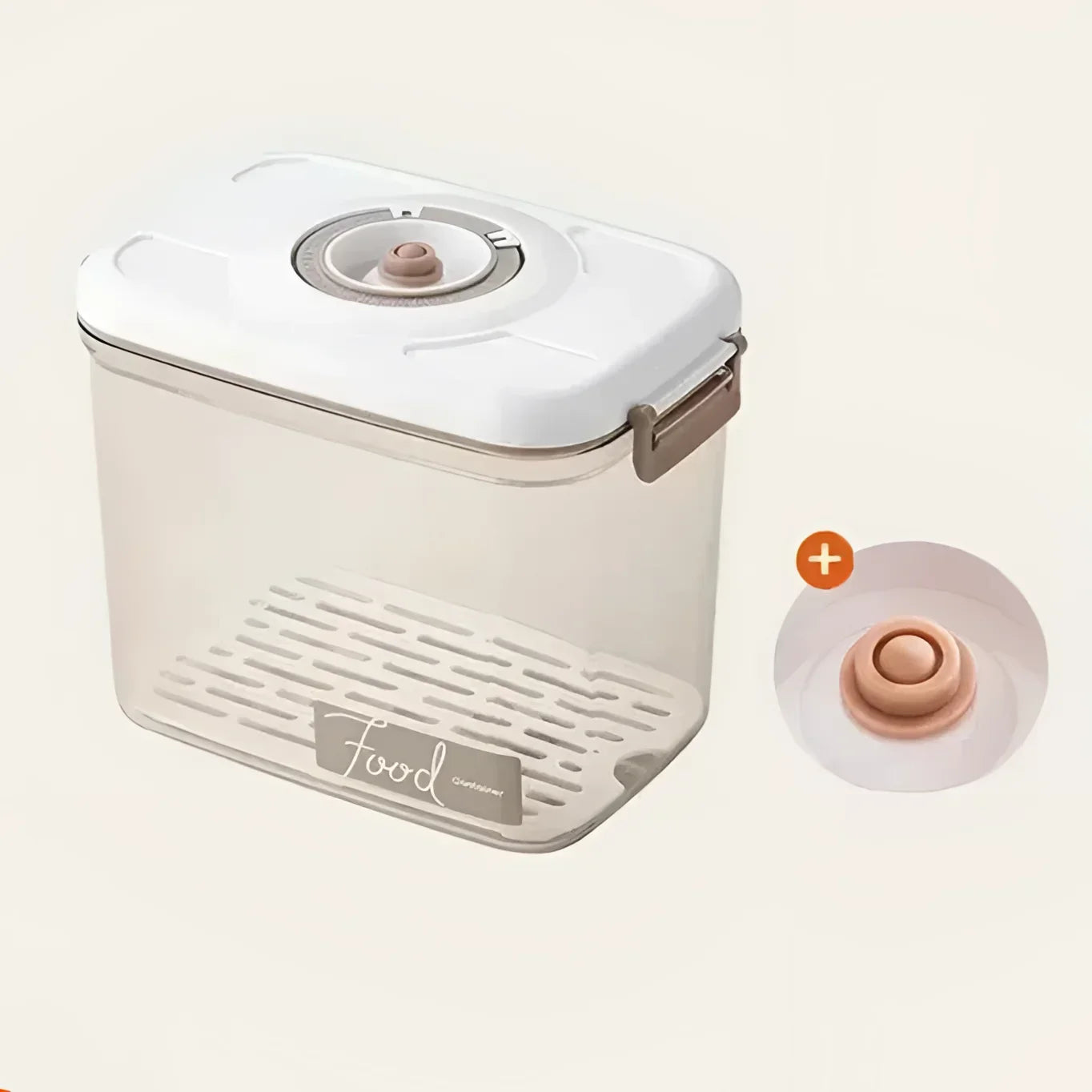 Pote Hermético com Tampa e Selador a Vácuo para Alimentos Lenogue 2700ml (sem Selador) - 1 Peça