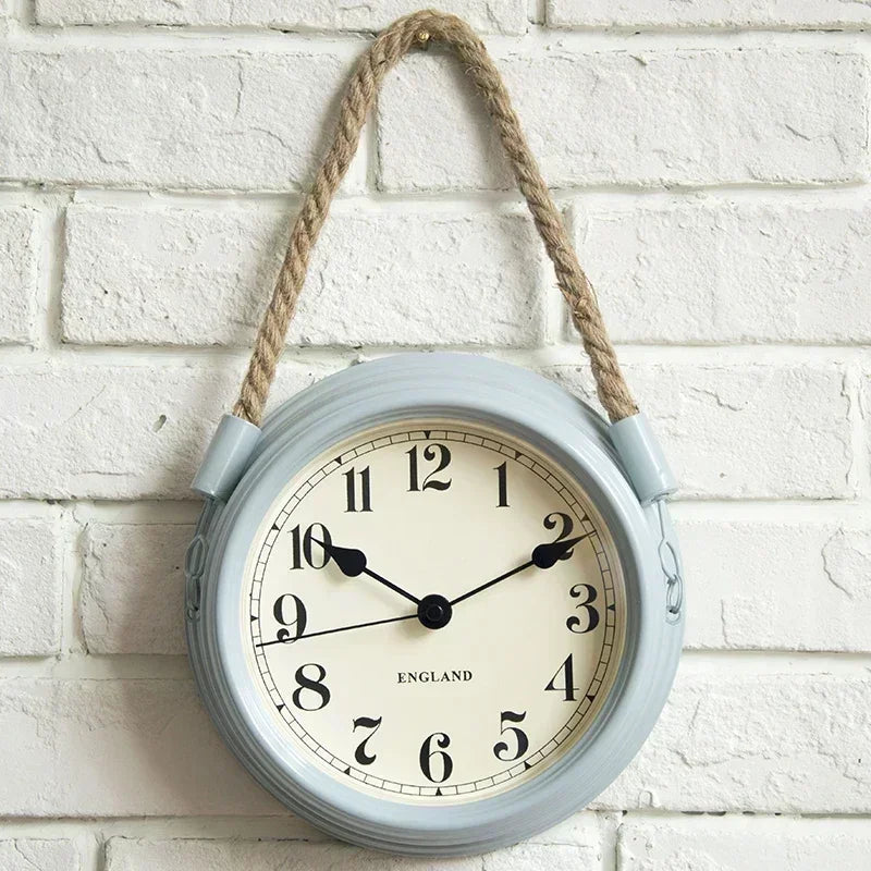 Relógio de Parede Vintage em Metal Bronze para Decoração Lenogue