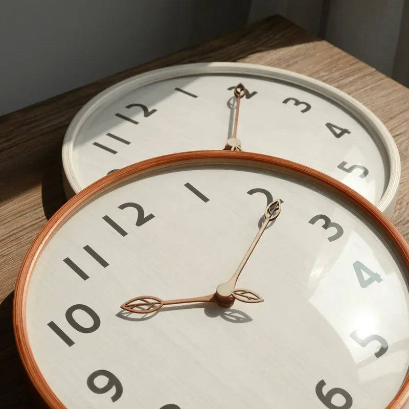 Relógio Nórdico em Madeira Ultra Silencioso Lenogue