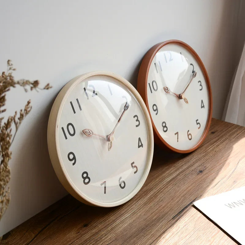 Relógio Nórdico em Madeira Ultra Silencioso Lenogue