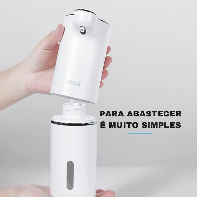 Saboneteira Dispenser Automática com Espuma e Usb para Banheiro Lenogue