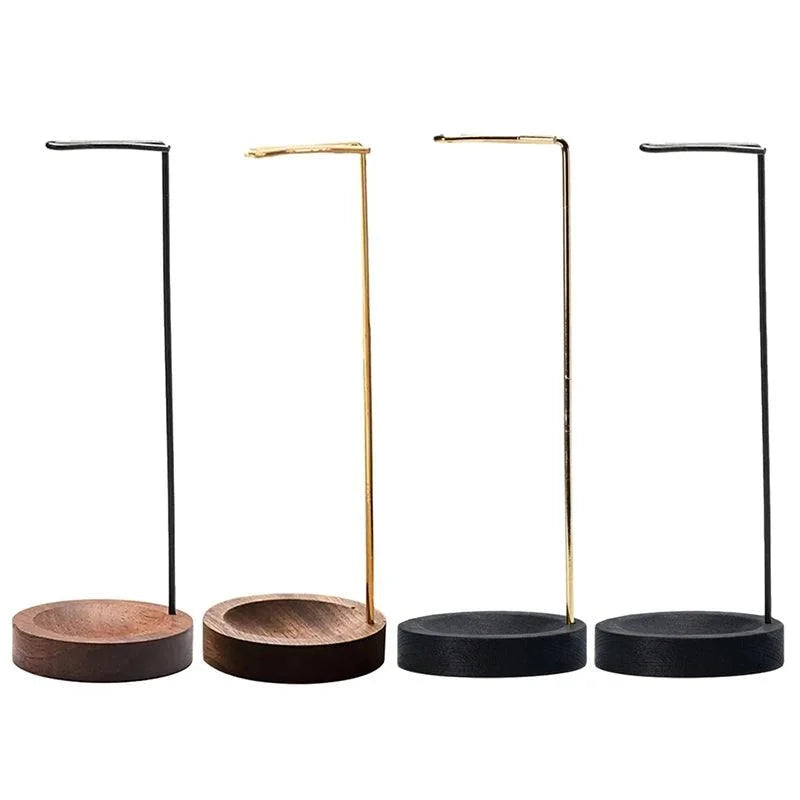 Suporte de Incenso Invertido Madeira e Metal para Aromaterapia Lenogue