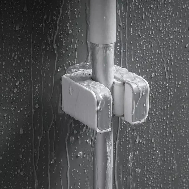 Suporte de Vassoura e Rodo com Adesivo Parede Ajustável Lenogue