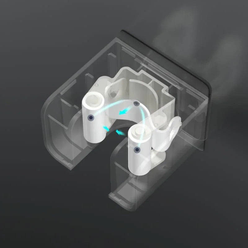 Suporte de Vassoura e Rodo com Adesivo Parede Ajustável Lenogue