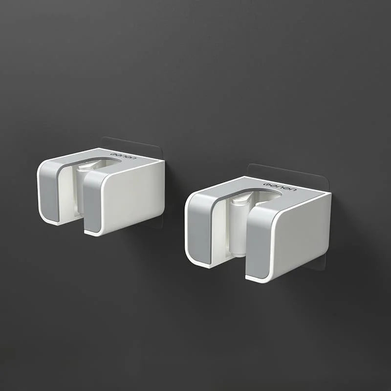 Suporte de Vassoura e Rodo com Adesivo Parede Ajustável Lenogue Cinza (2 Peças)