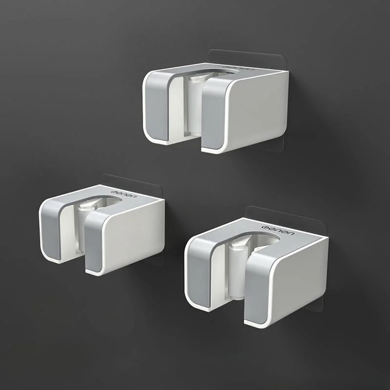 Suporte de Vassoura e Rodo com Adesivo Parede Ajustável Lenogue Cinza (3 Peças)