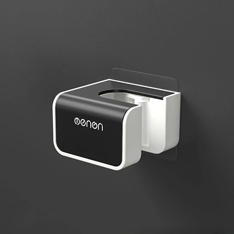 Suporte de Vassoura e Rodo com Adesivo Parede Ajustável Lenogue Preto (1 Peça)