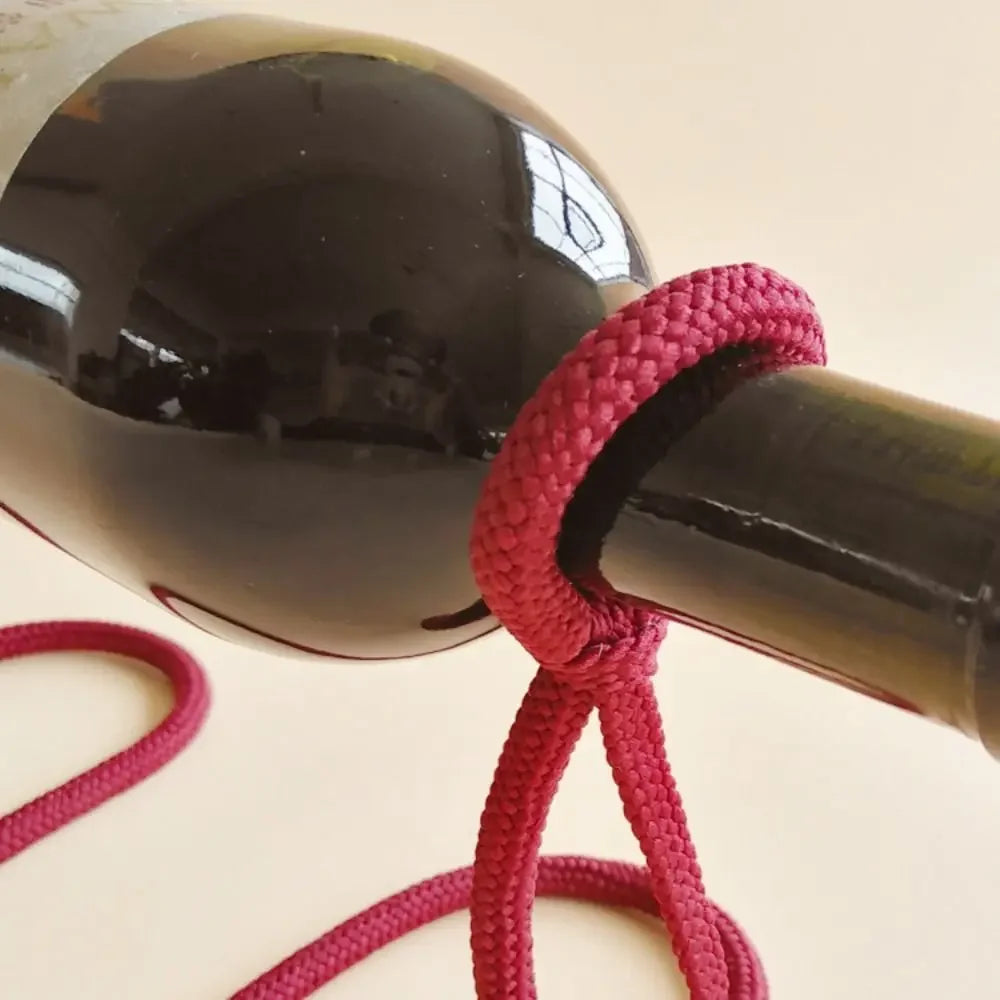 Suporte de Vinho em Forma Cordas para Cozinha e Bar Lenogue