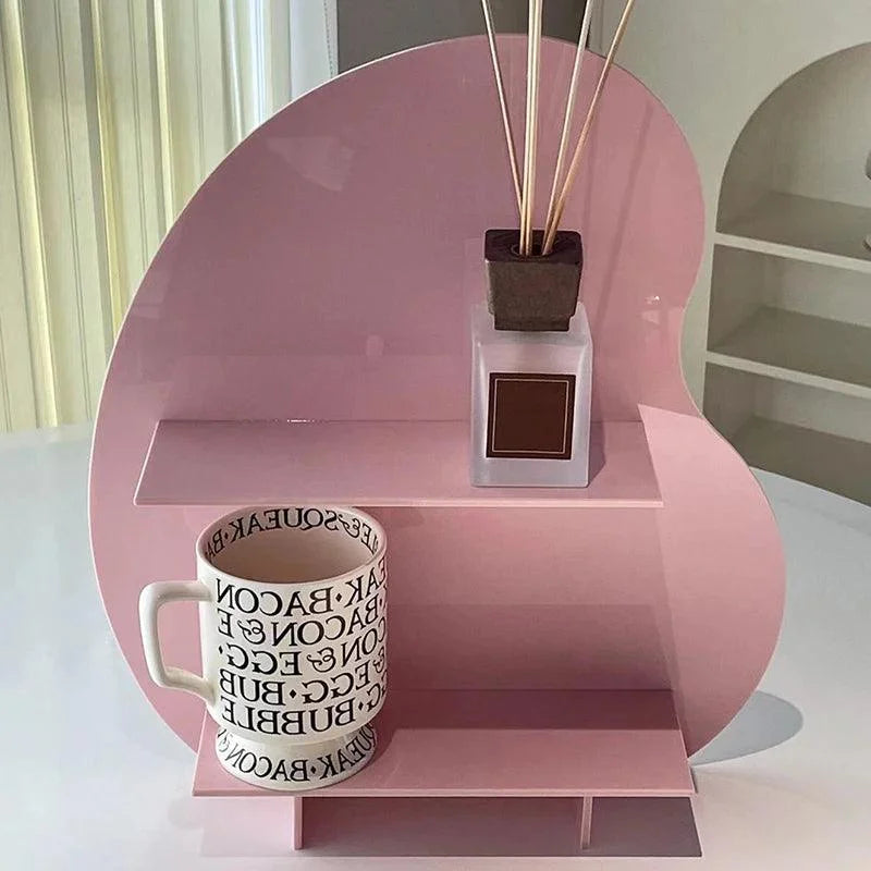 Suporte Organizador de Mesa em Acrílico com Dupla Camada Lenogue