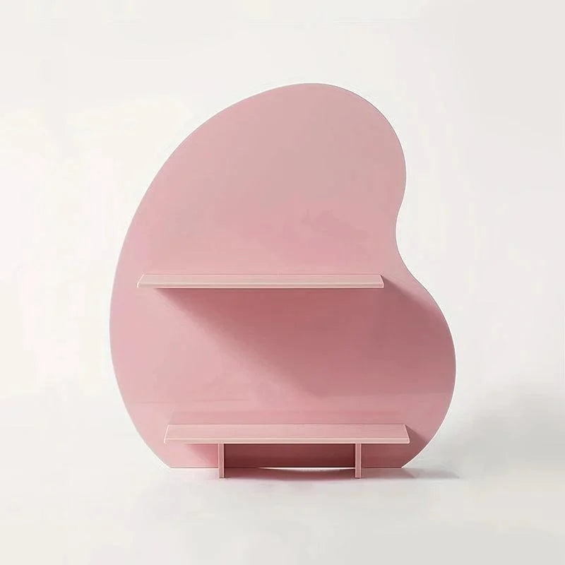 Suporte Organizador de Mesa em Acrílico com Dupla Camada Lenogue Rosa