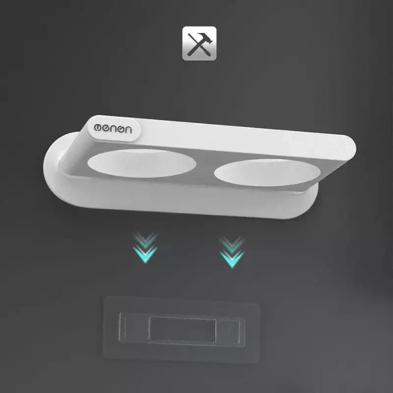 Suporte para Secador de Cabelo Parede com Compartimentos Lenogue