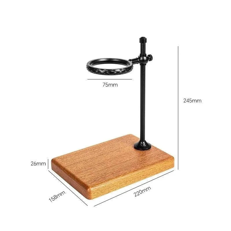 Suporte Porta Filtro de Café Americano com Base Madeira Lenogue