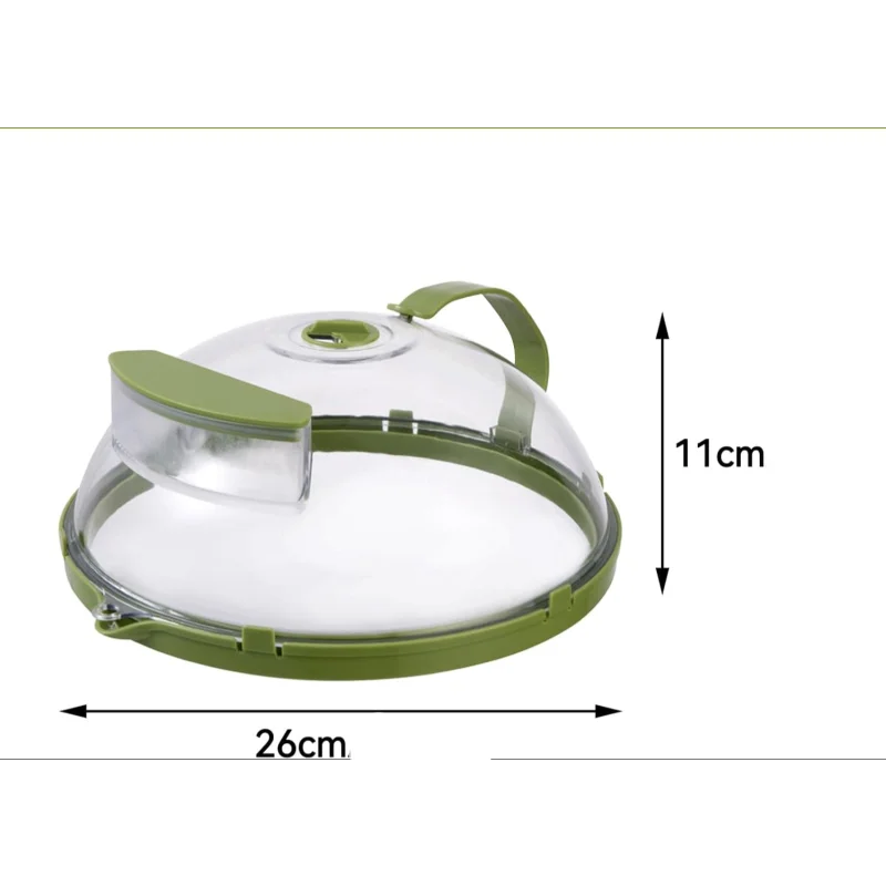 Tampa Anti-respingos para Micro-ondas com Dispenser de água Lenogue Mod. Verde com Depósito água