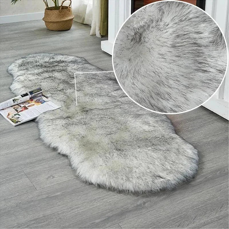 Tapete Absorvente Antiderrapante para Banheiro Estilo Moderno Lenogue Cinza de Pontas Pretas / 60x140 Cm