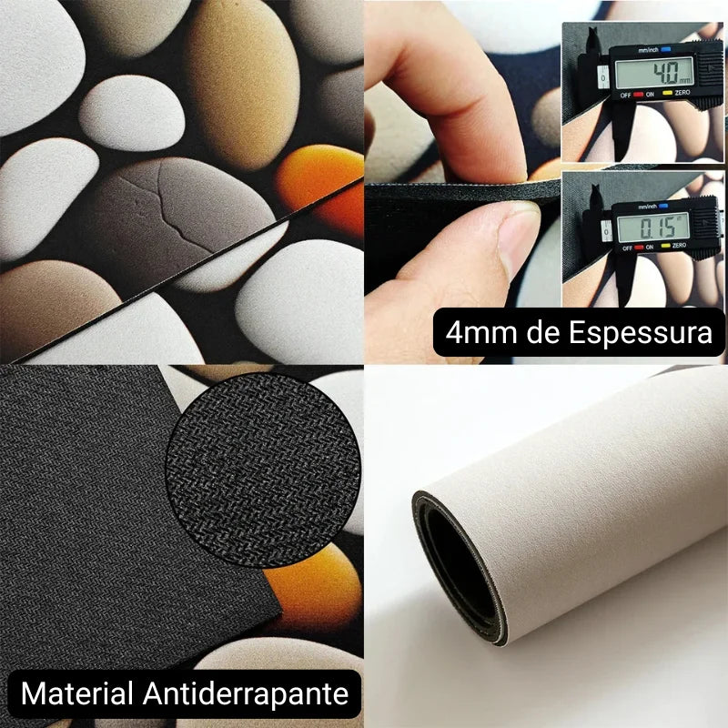 Tapete Antiderrapante Absorvente para Cozinha e Banheiro Lenogue