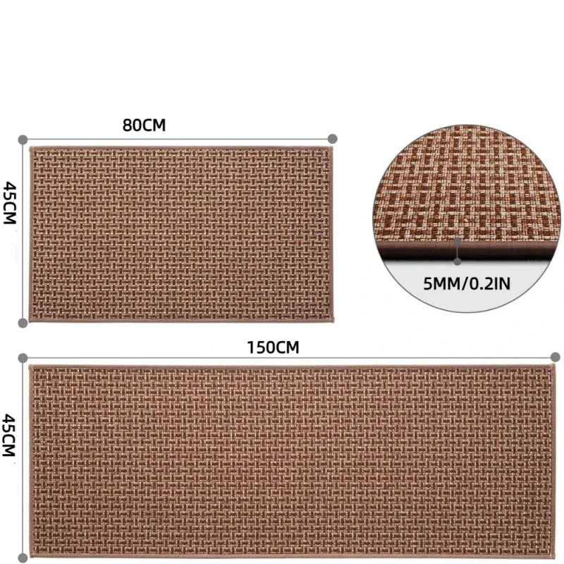Tapete Antiderrapante Lavável com Padrão Geométrico para Cozinha Lenogue