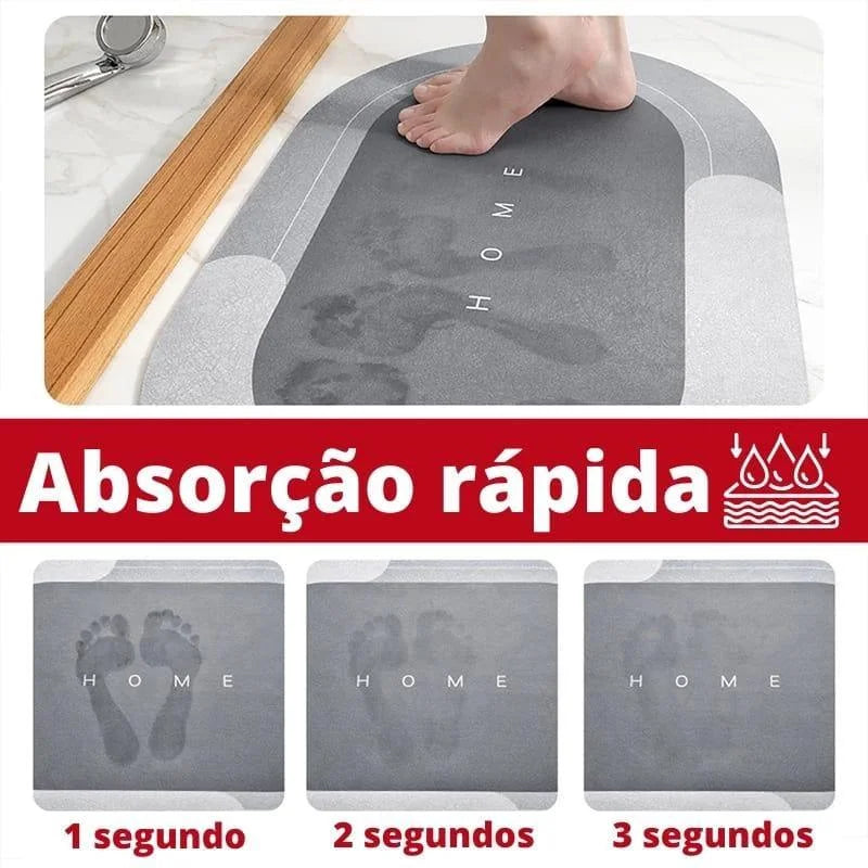 Tapete Antiderrapante Premium com 3 Camadas para Banheiro Lenogue