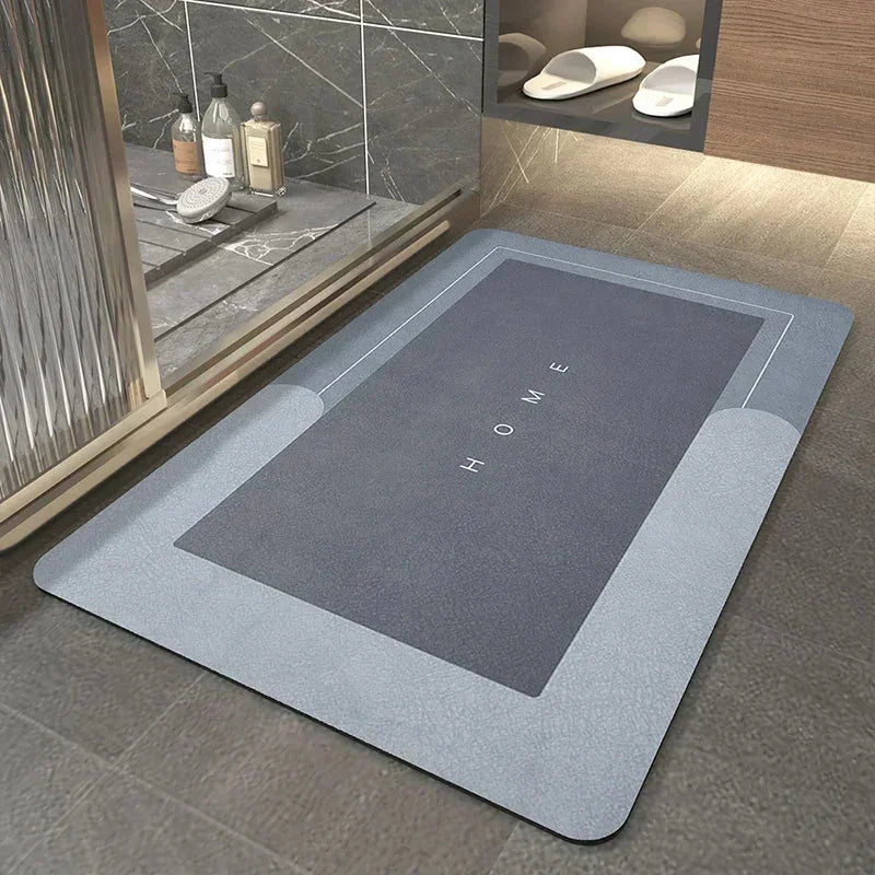 Tapete Antiderrapante Premium com 3 Camadas Retangular Lenogue Azul / 40cm x 60cm
