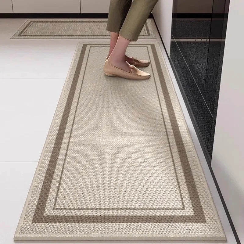 Tapete de Cozinha Confort Linho Antiderrapante Absorvente Lenogue Bege / 40 x 60cm