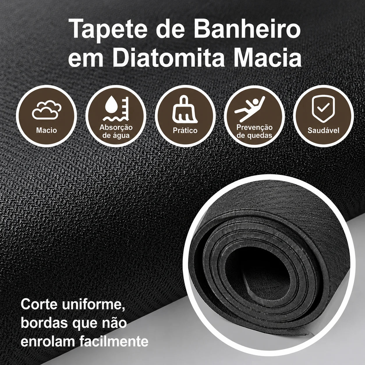 Tapete de Cozinha Doux Linho Absorvente Camadas Antiderrapante Lenogue