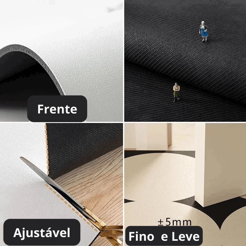 Tapete Minimalista Impermeável Antiderrapante para Cozinha Lenogue