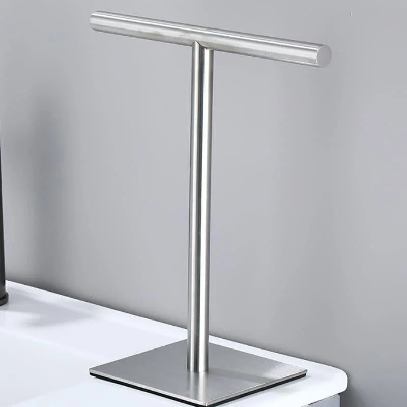 Toalheiro de Aço Inox com Base Emborrachada para Bancada Lenogue