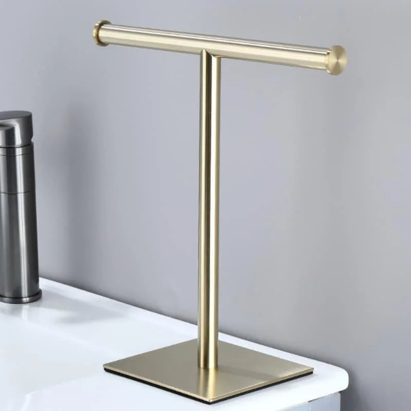 Toalheiro de Aço Inox com Base Emborrachada para Bancada Lenogue