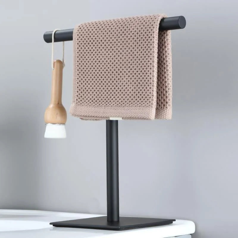 Toalheiro de Aço Inox com Base Emborrachada para Bancada Lenogue