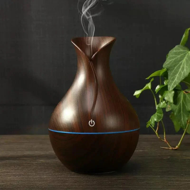 Umidificador Difusor de Ar Silencioso para Aromaterapia Lenogue Madeira Escura