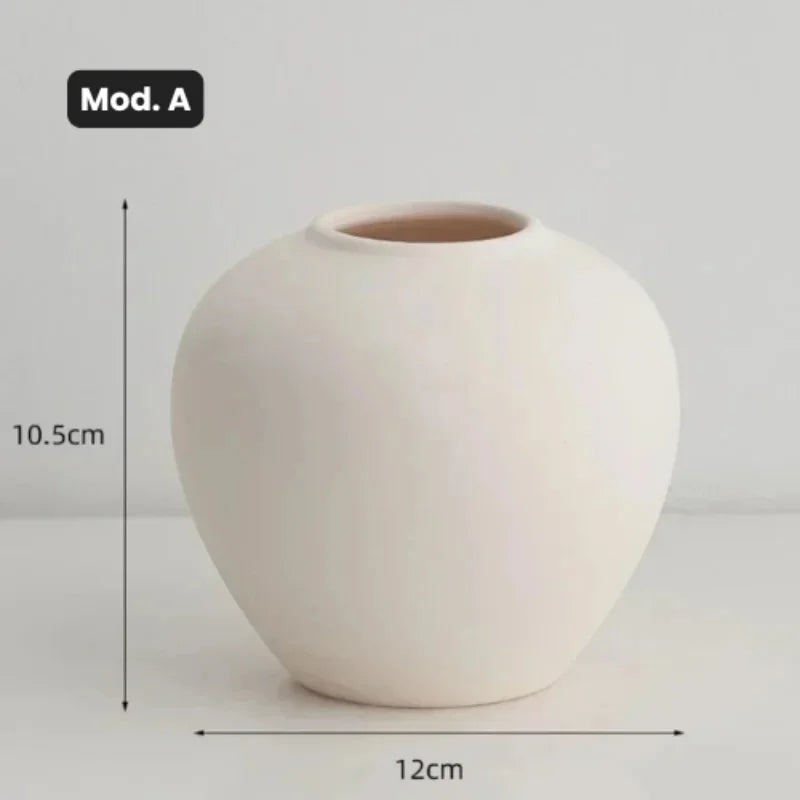 Vaso de Cerâmica para Arranjos Florais Design Moderno Lenogue Mod.