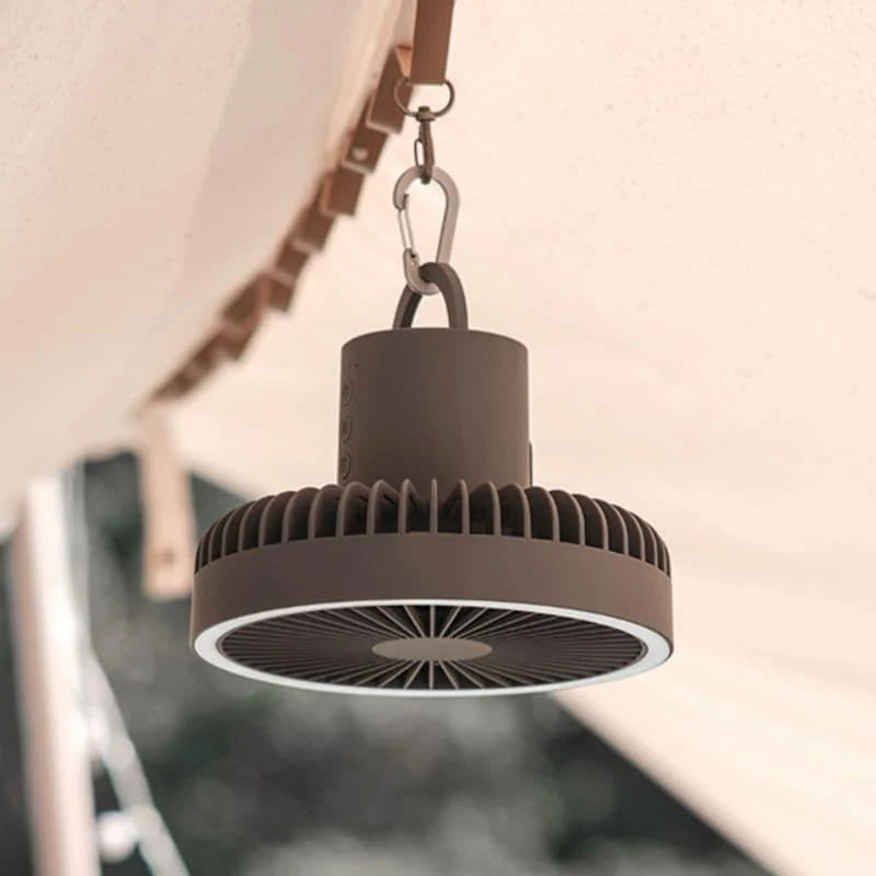 Ventilador Portátil Recarregável Preto com 3 Velocidades para Casa Lenogue