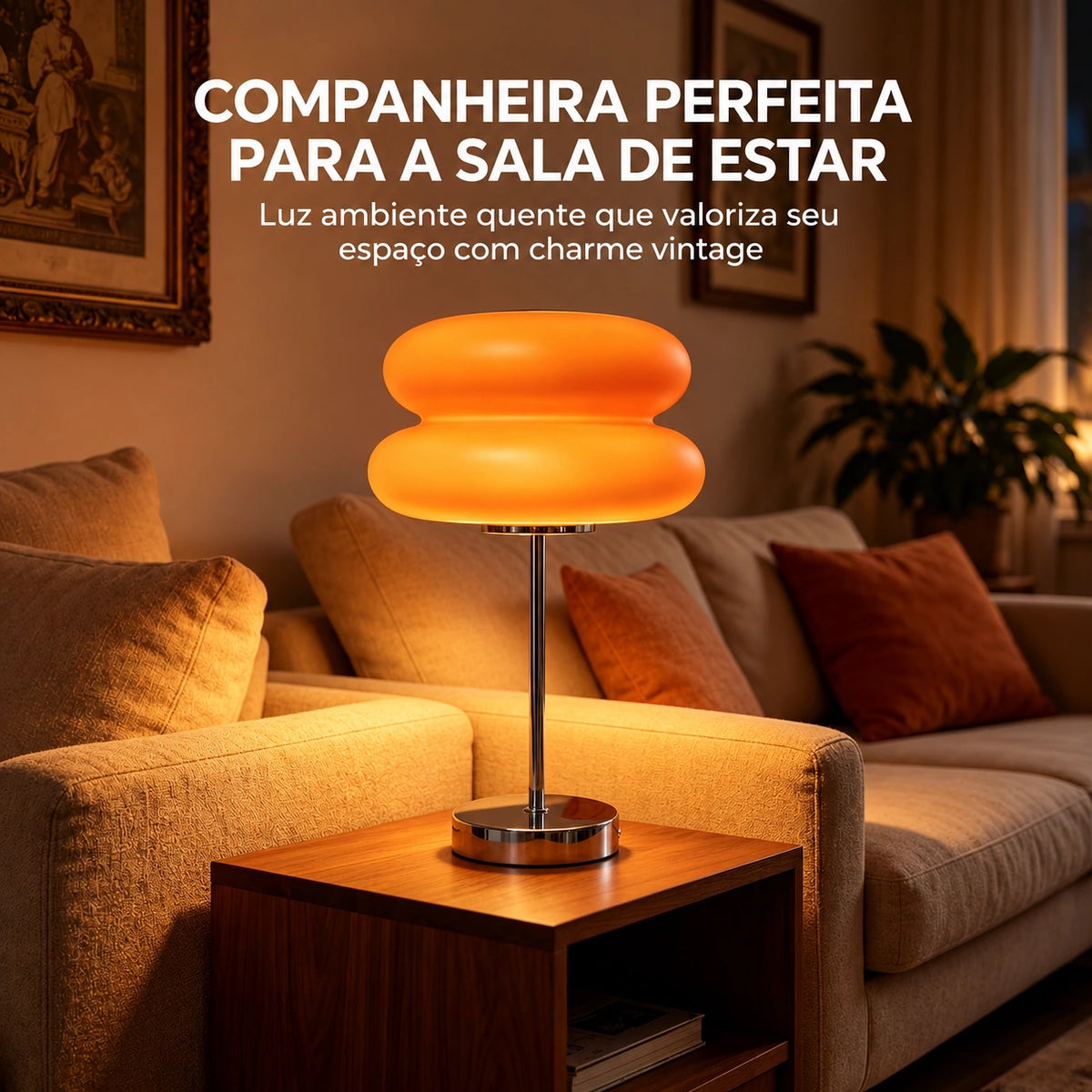 Abajur de Mesa Bauhaus Élégance Luz Regulável Base Metal Lenogue