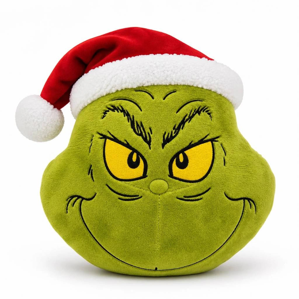 Almofada Pelúcia Grinch Élégance Natalina Fofinha Lenogue