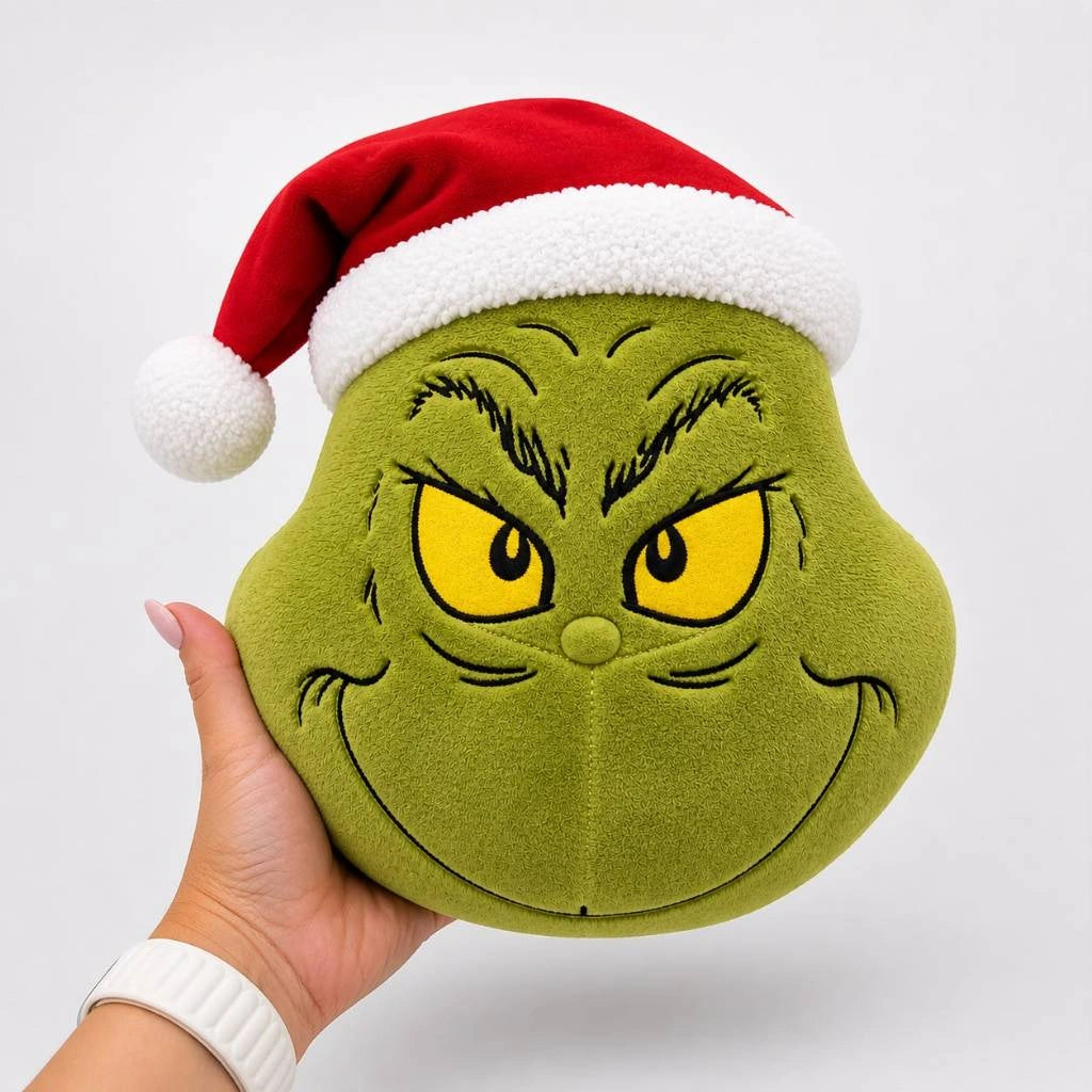 Almofada Pelúcia Grinch Élégance Natalina Fofinha Lenogue